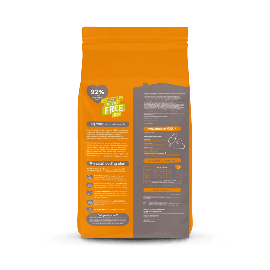 Excel Indoor Rabbit Nuggets with Dandelion & Nettle product image