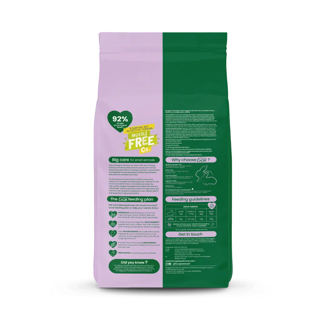 Excel Adult Light Rabbit Nuggets with Mint product image