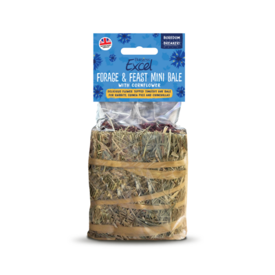 Product image for Excel Forage & Feast Mini Bale with Cornflower
